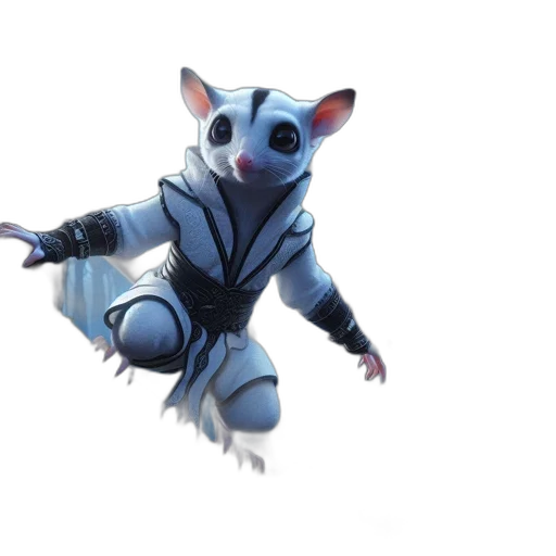 creature, animal, dragon, staff transparent PNG cut-out