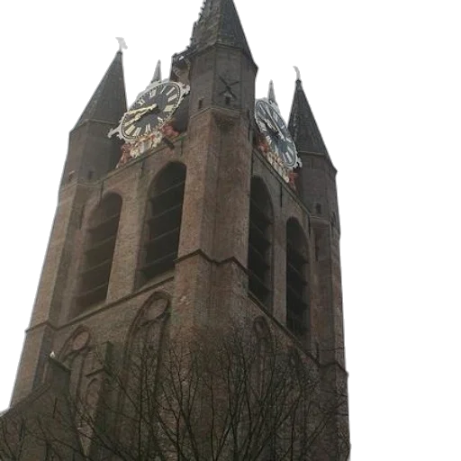 building, tall, brick, clock transparent PNG cut-out