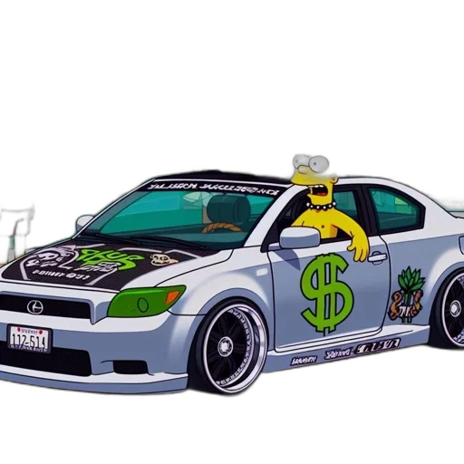 car, concept art, photorealistic, 3d render transparent PNG cut-out