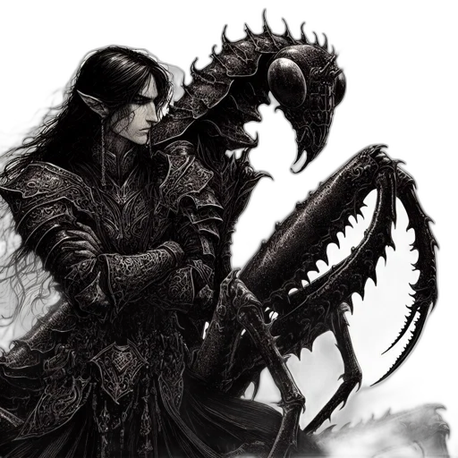dragon, creature, weapon, fantasy art transparent PNG cut-out