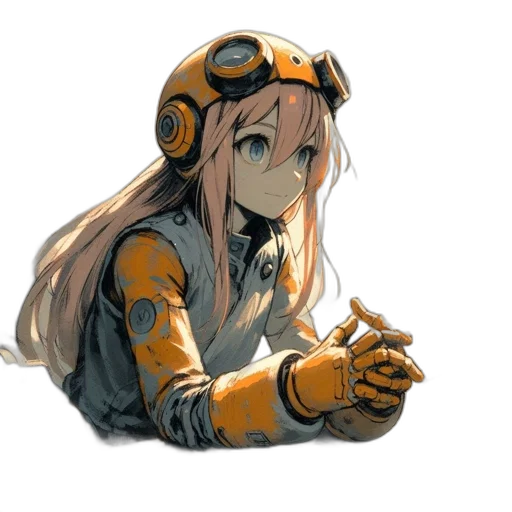 robot, jacket, weapon, mask transparent PNG cut-out