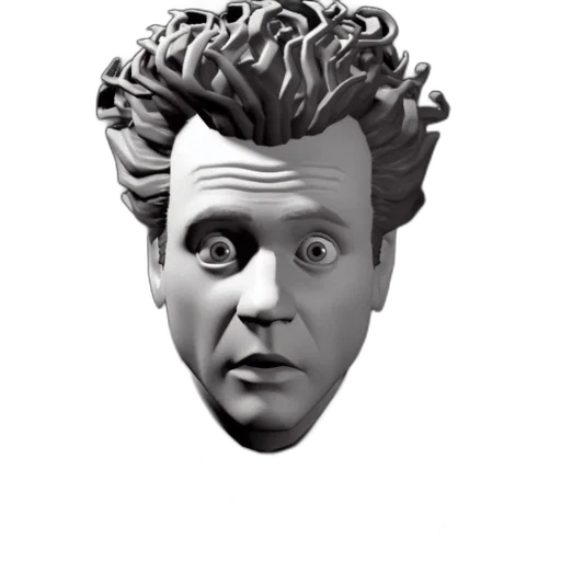 face, mask, hair, creature transparent PNG cut-out