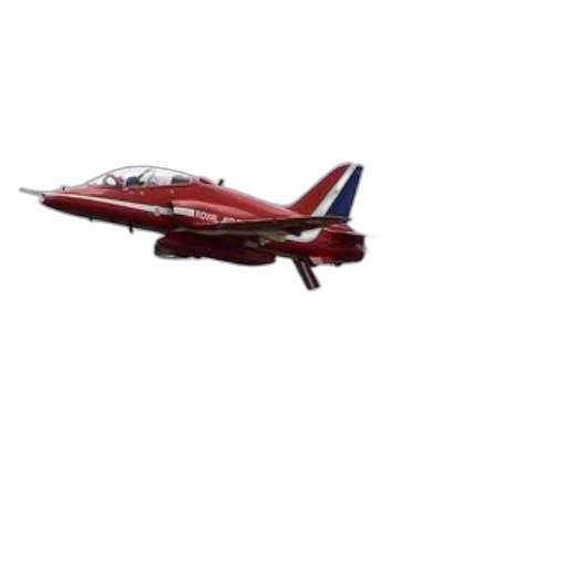 3d render, red, jet, plane transparent PNG cut-out