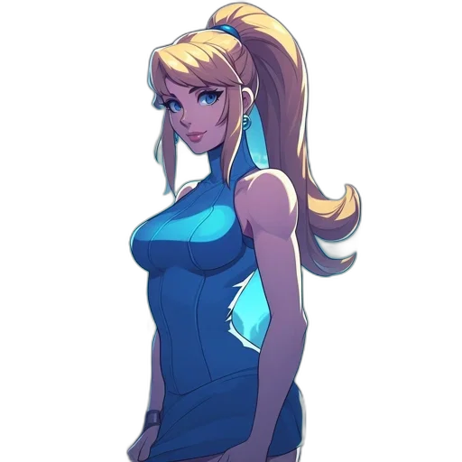 dress, staff, face, weapon transparent PNG cut-out