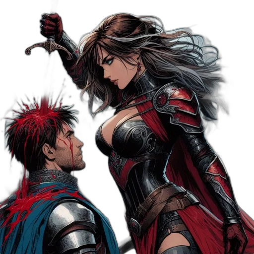 comic book art, concept art, fantasy art, fire transparent PNG cut-out