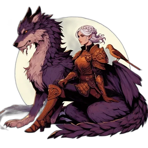 dragon, animal, creature, staff transparent PNG cut-out