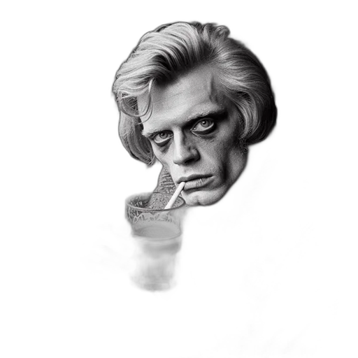 face, mask, hair, staff transparent PNG cut-out