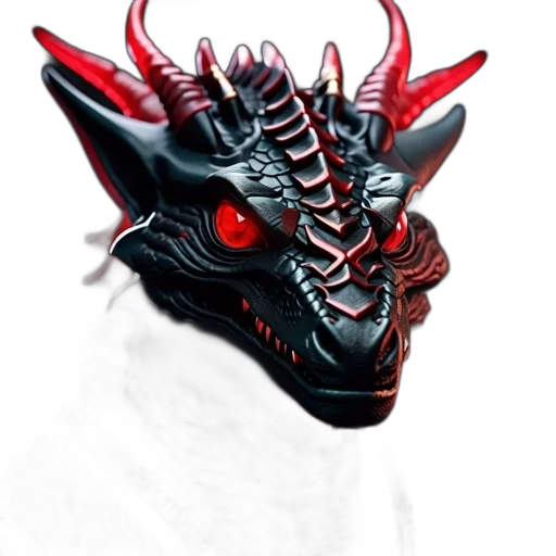 dragon, mask, creature, crown transparent PNG cut-out