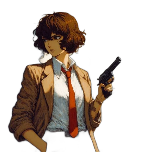 staff, jacket, weapon, pixel art transparent PNG cut-out