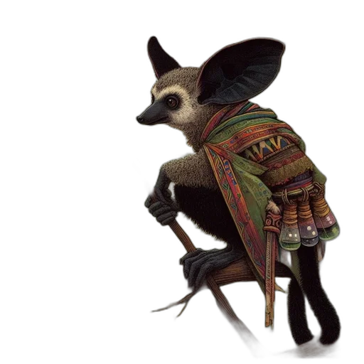 animal, creature, jacket, dress transparent PNG cut-out