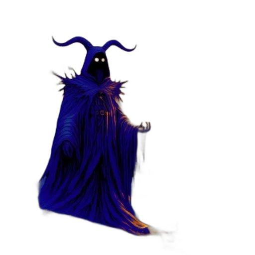 staff, dress, creature, mask transparent PNG cut-out