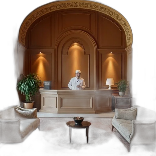 furniture, staff, concept art, photorealistic transparent PNG cut-out