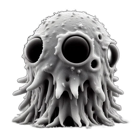 creature, hair, mask, face transparent PNG cut-out