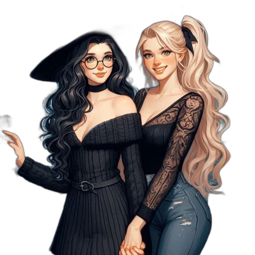 dress, concept art, cartoon, fantasy art transparent PNG cut-out