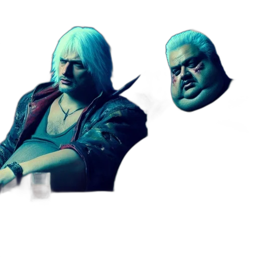 face, mask, weapon, jacket transparent PNG cut-out