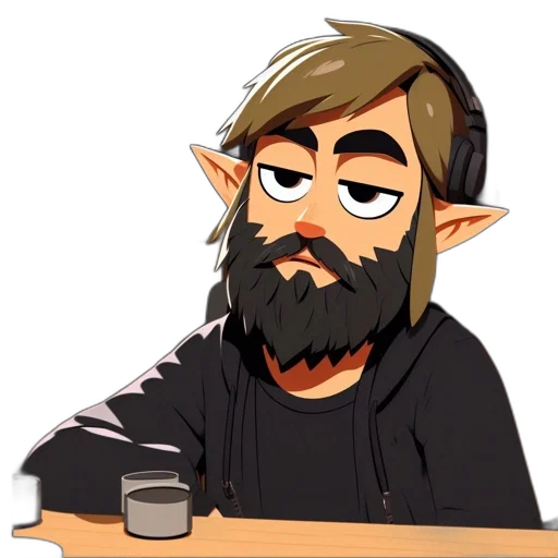 staff, face, concept art, cartoon transparent PNG cut-out
