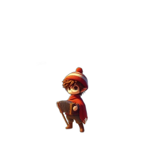 hat, staff, robot, creature transparent PNG cut-out