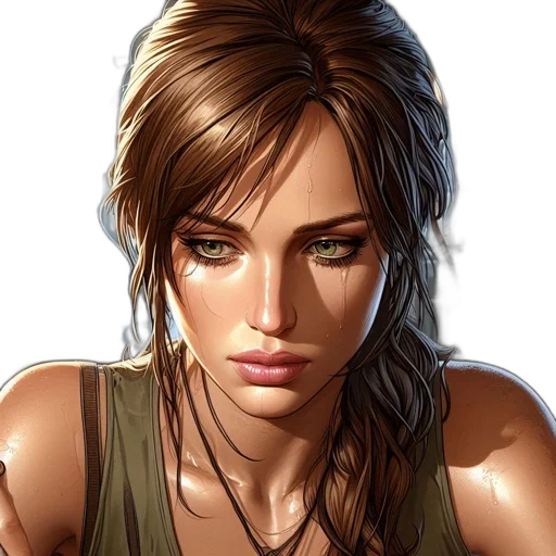 face, photorealistic, fantasy art, comic book art transparent PNG cut-out
