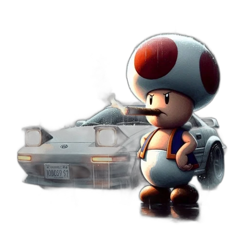 car, robot, concept art, 3d render transparent PNG cut-out