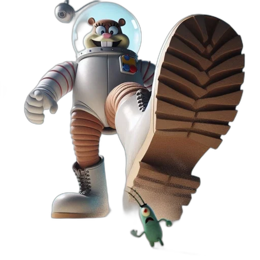 robot, creature, staff, animal transparent PNG cut-out