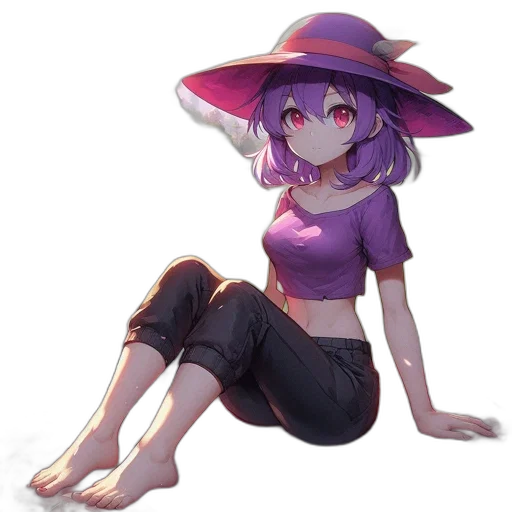 hat, staff, creature, dress transparent PNG cut-out