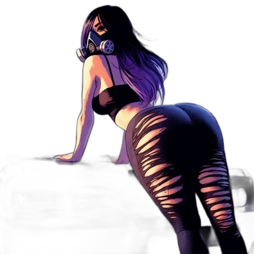 dress, robot, concept art, cyberpunk transparent PNG cut-out