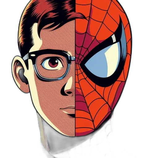 mask, face, comic book art, cartoon transparent PNG cut-out