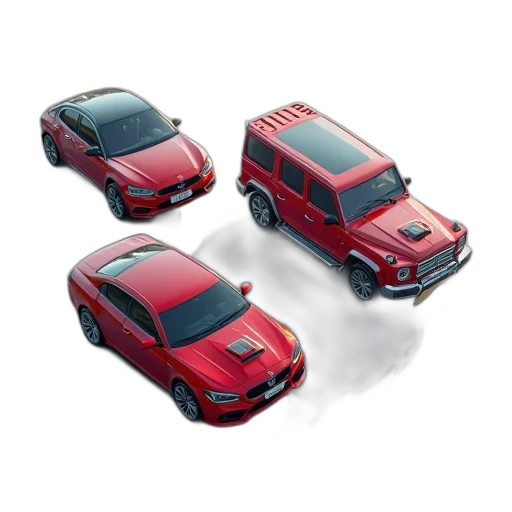 car, 3d render, photorealistic, business transparent PNG cut-out