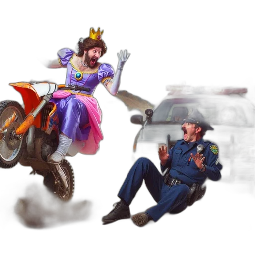 crown, car, weapon, concept art transparent PNG cut-out