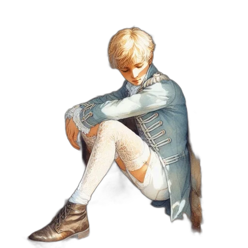 jacket, shoes, sword, staff transparent PNG cut-out