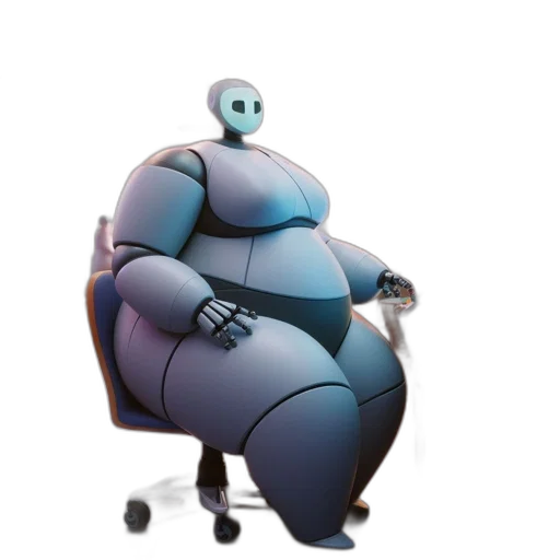 robot, creature, dress, staff transparent PNG cut-out