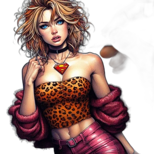 jewelry, dress, comic book art, fantasy art transparent PNG cut-out