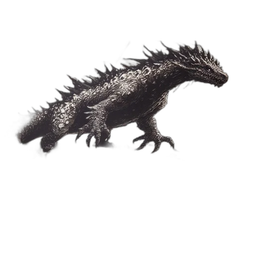 dragon, animal, creature, weapon transparent PNG cut-out