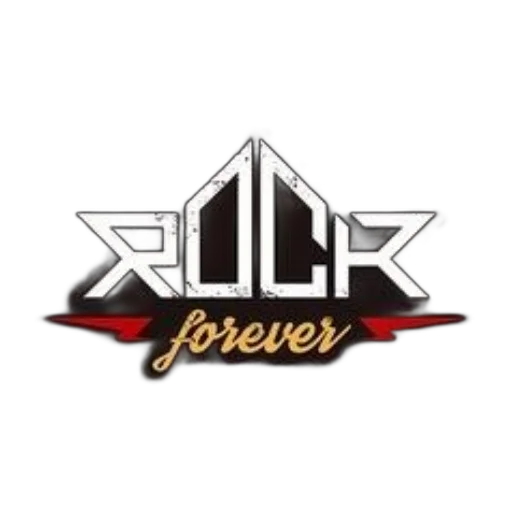 rock, forever, logo, bold transparent PNG cut-out