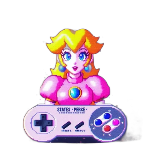 weapon, pixel art, vaporwave, 3d render transparent PNG cut-out
