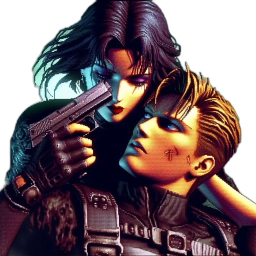 weapon, comic book art, cyberpunk, concept art transparent PNG cut-out