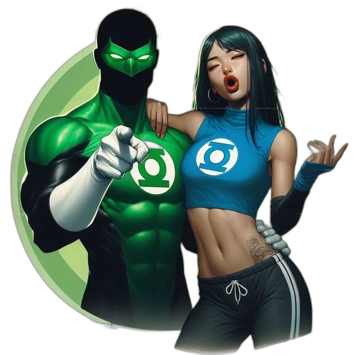 comic book art, concept art, fantasy art, 3d render transparent PNG cut-out