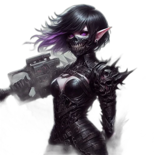 weapon, mask, fantasy art, concept art transparent PNG cut-out