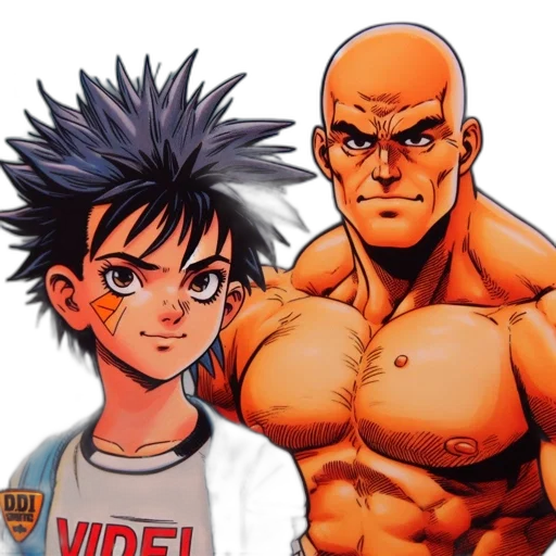 comic book art, anime, concept art, cartoon transparent PNG cut-out
