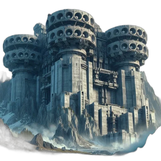 building, crown, robot, dragon transparent PNG cut-out