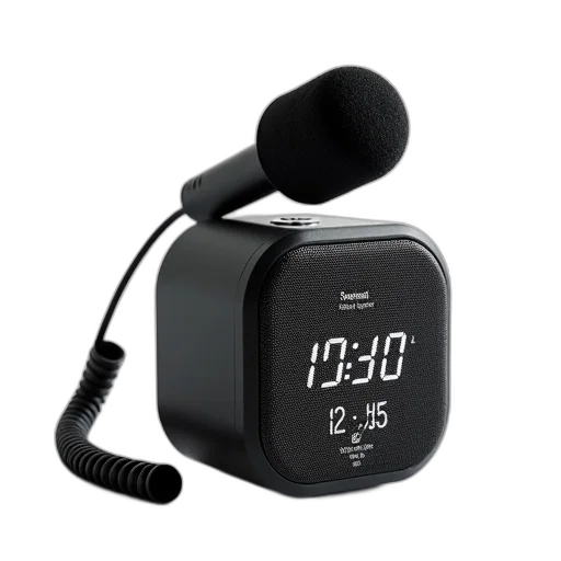 black, bluetooth, speaker, coiled transparent PNG cut-out
