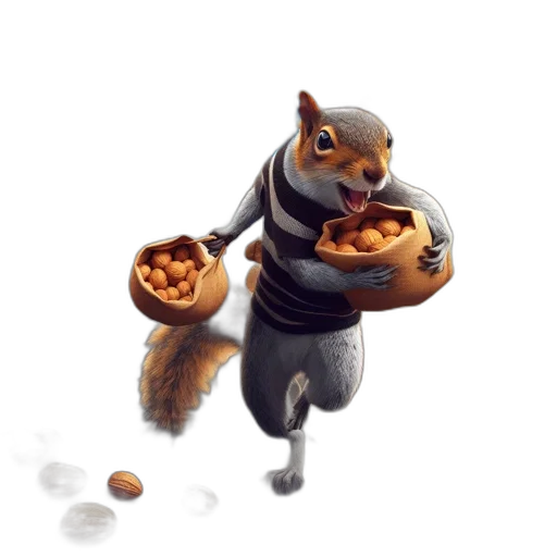 food, animal, concept art, 3d render transparent PNG cut-out