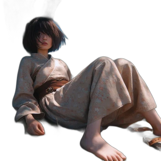 dress, creature, face, shoes transparent PNG cut-out