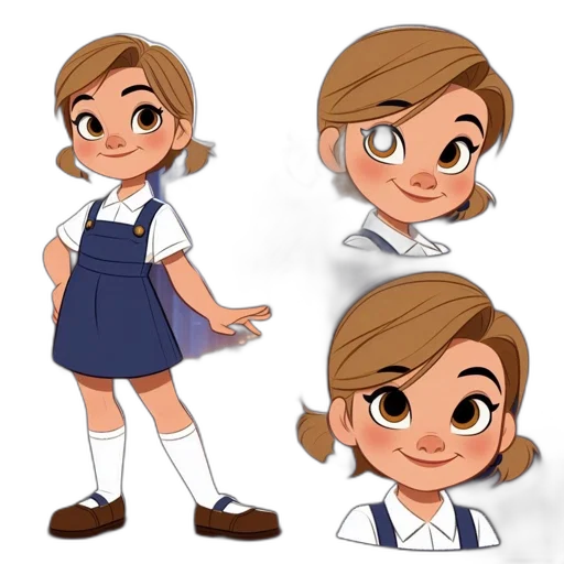 concept art, cartoon, 3d render, anime transparent PNG cut-out