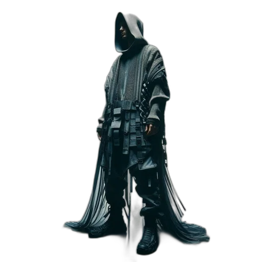 jacket, staff, mask, robot transparent PNG cut-out