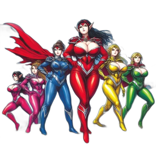 concept art, comic book art, pixel art, fantasy art transparent PNG cut-out