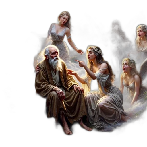 concept art, fantasy art, oil painting, photorealistic transparent PNG cut-out
