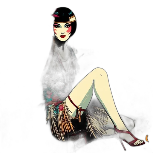 dress, mask, fantasy art, concept art transparent PNG cut-out