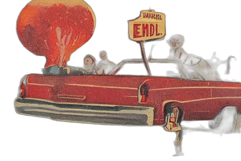car, concept art, matchbox, vintage transparent PNG cut-out