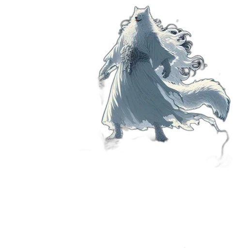 creature, mask, dragon, staff transparent PNG cut-out